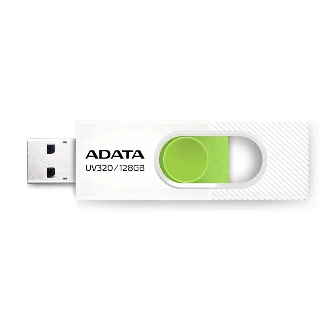 Флеш-накопитель A-DATA UV320, память 128ГБ, выдвижной разъём, USB 3.2