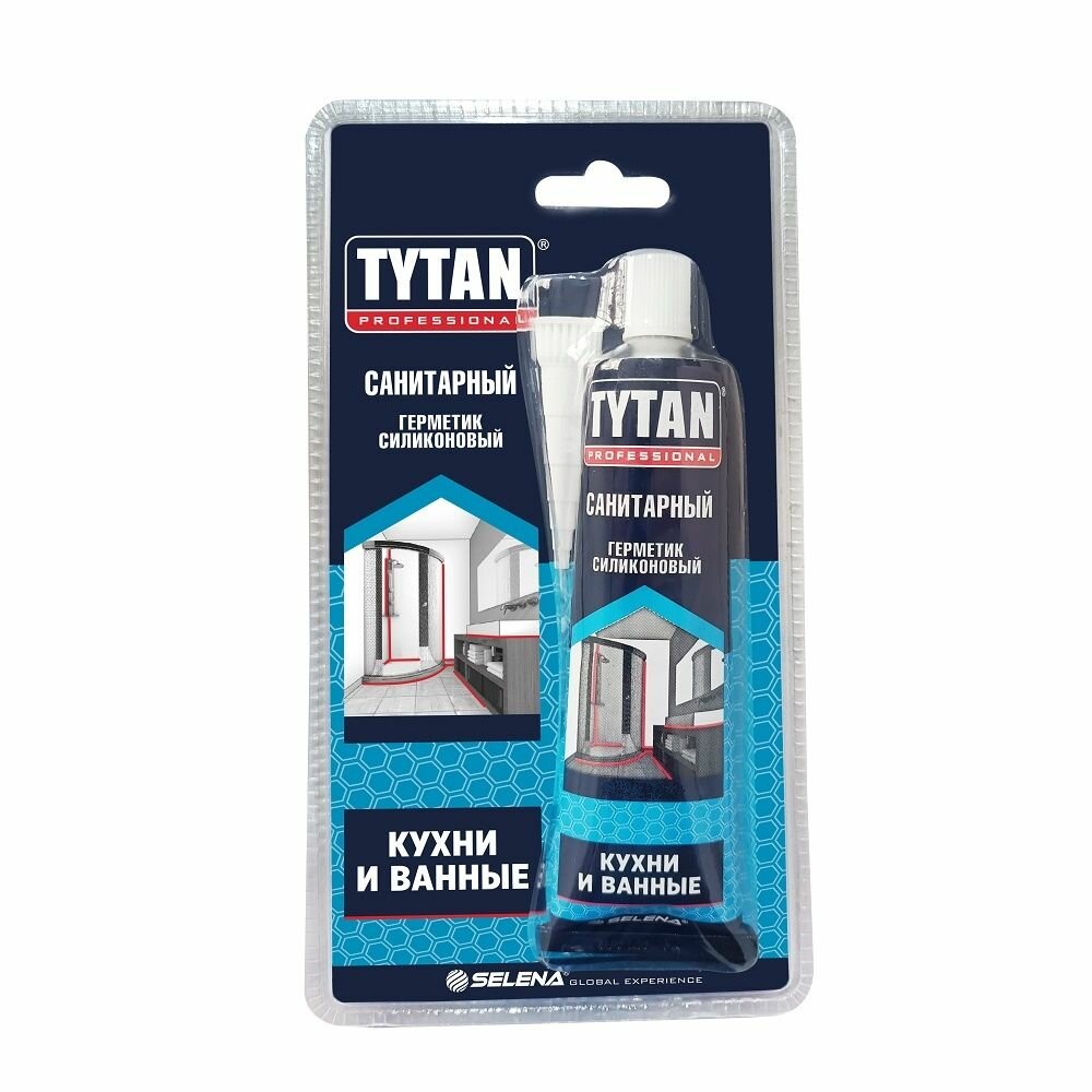 Герметик силиконовый санитарный Tytan Professional тюбик (85мл) бесцветный