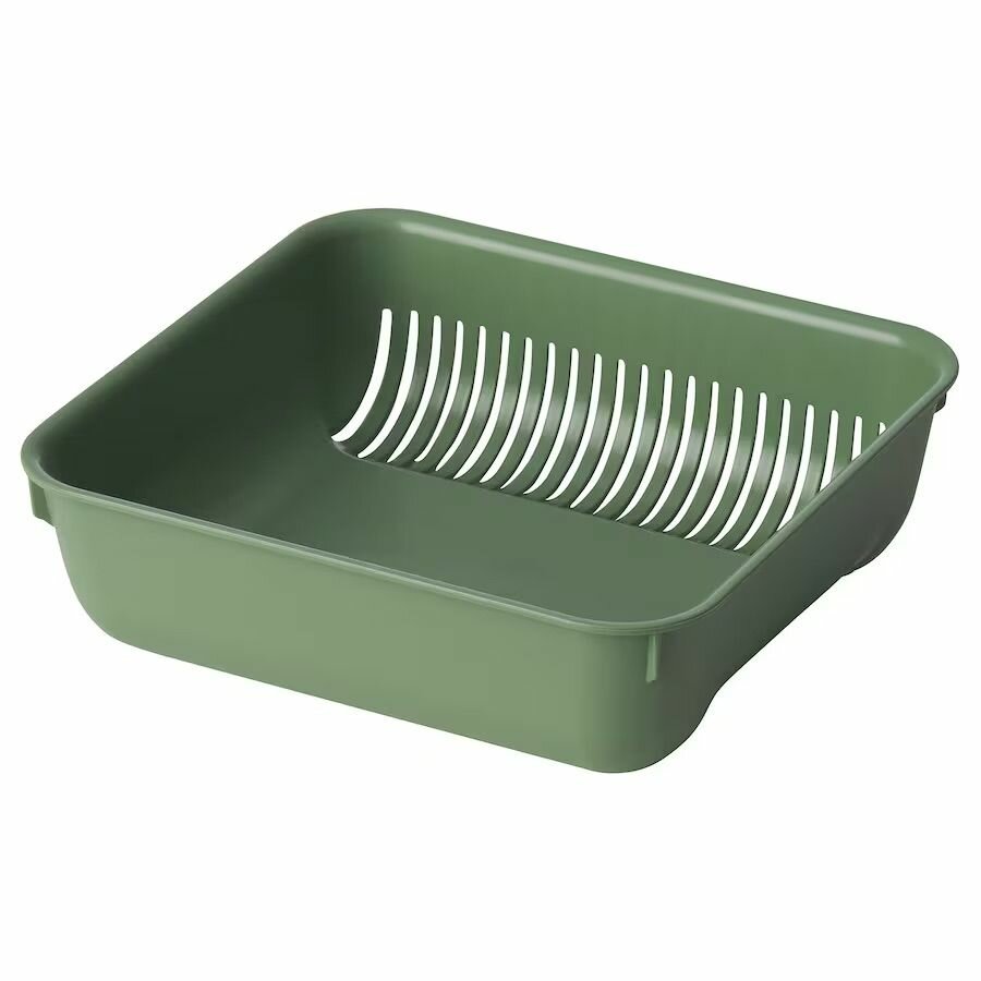 SKOLAST IKEA, сито - дуршлаг, зеленый, 1шт, пластик, сколэст икеа