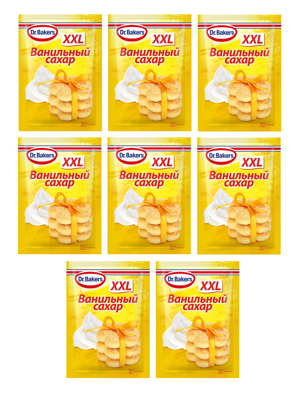 Dr.Bakers Сахар ванильный xxl, 40 гр, 6 шт