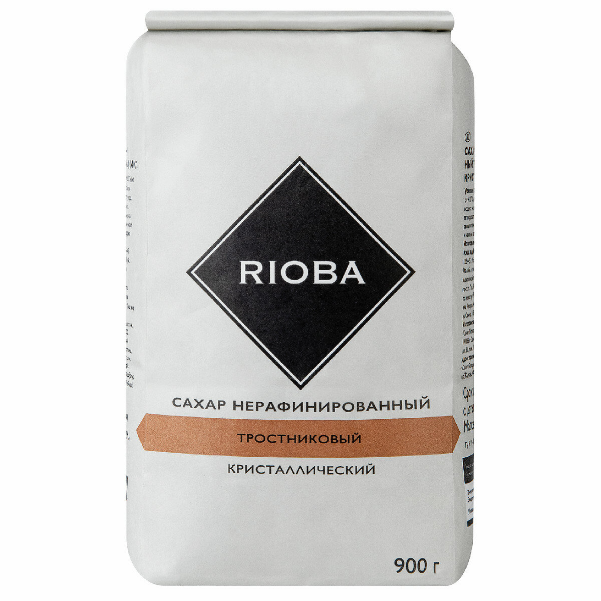 RIOBA Сахар тростниковый кристаллический, 900г, (2 шт)