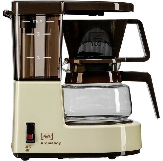 Кофеварка капельная Melitta Aromaboy 1015-03, 550 Вт, объем 0,31 л, на 2 чашки, автоотключение, бежевый