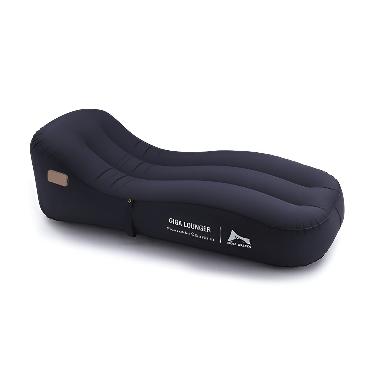 Надувной шезлонг, матрас с встроенным насосом " Giga Lounger" Dark Blue