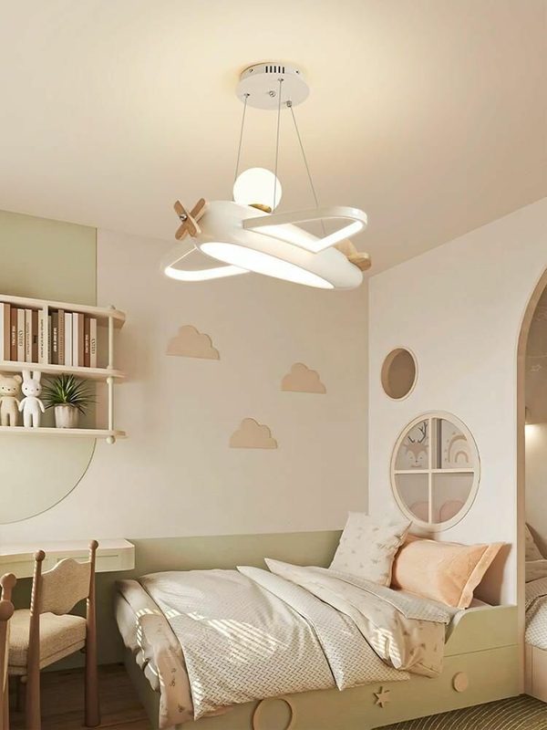 Cassina Люстра, LED, G9, 65 Вт, Светильник-самолетик для детской комнаты