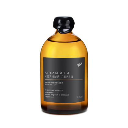 Диффузор ароматический с палочками WHALEWAY "Апельсин и черный перец" 100 ml