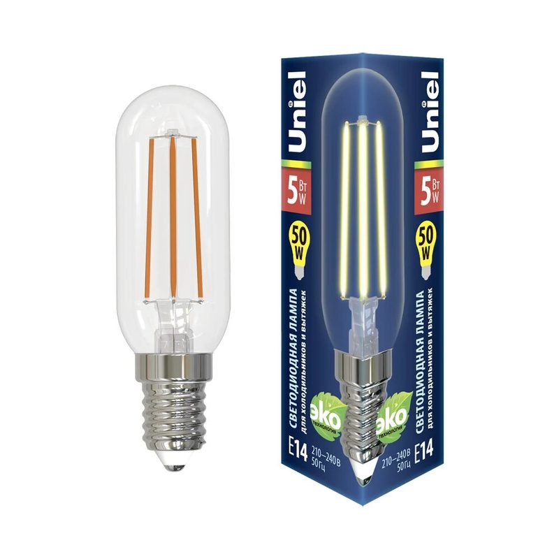 Светодиодная лампа для холодильников и вытяжки Uniel LED-Y25-5W/3000K/E14/CL GLZ04TR UL-00007129 от ELEMENTX