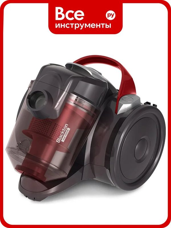 Пылесос Blackton Bt VC1403C Черный-Красный, Благодаря большим колесам и малому весу пылесос легко перемещать по комнате