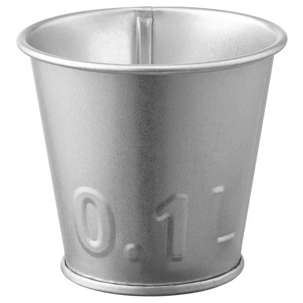 Горшок для растений, оцинкованный, 6 см. Икеа Окербер, Ikea Akerbar