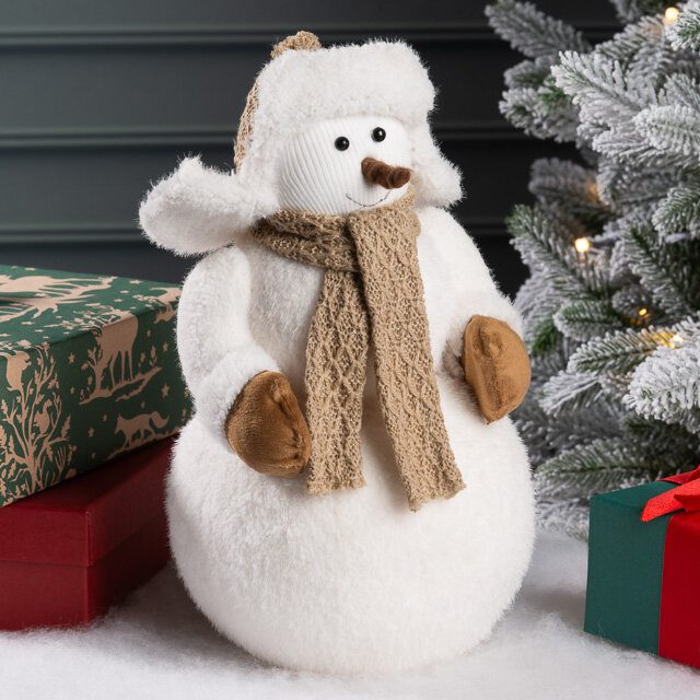 Новогодняя фигура Снеговик Ирвин 30 см, Winter Deco, 1000353