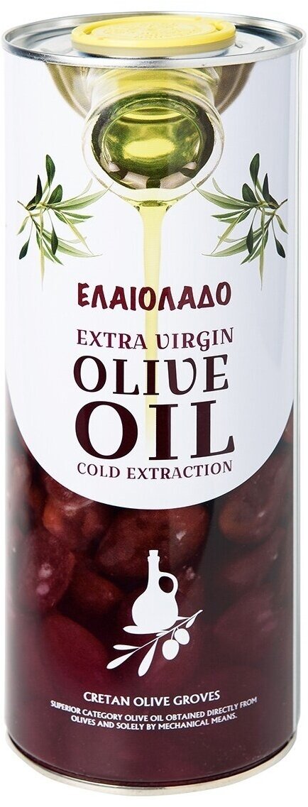 Масло оливковое Extra Virgin Olive Oil, Elaiolado, 1 л (Греция), GERYRA S.A.