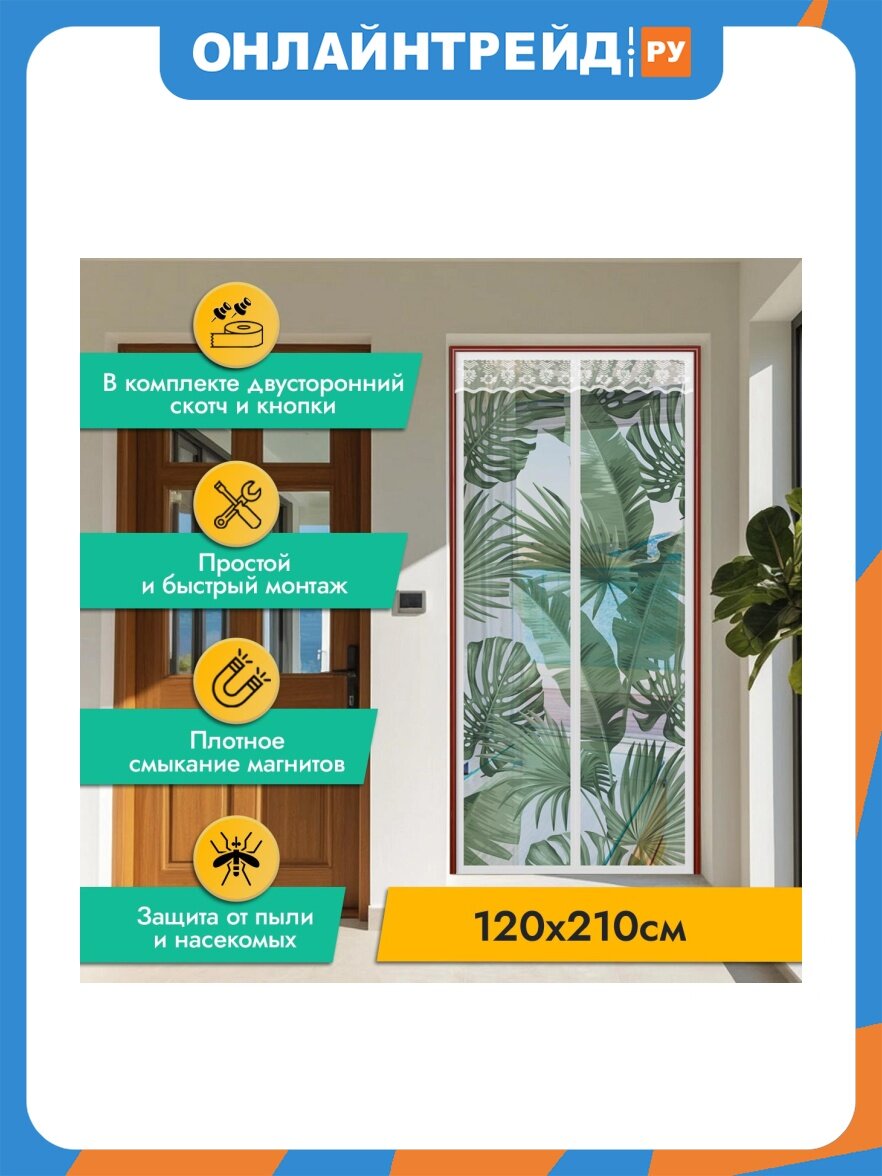 Противомоскитная сетка Rosenberg 100х210 см (R-400041)