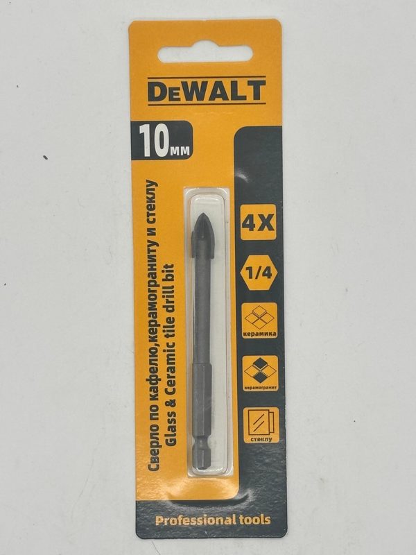 Сверло по Керамограниту/Керамике/Стеклу DeWalt 10мм