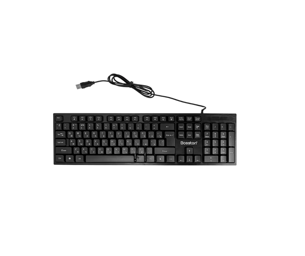 Клавиатура проводная Bosston Wired Office Keyboard (K880) Black