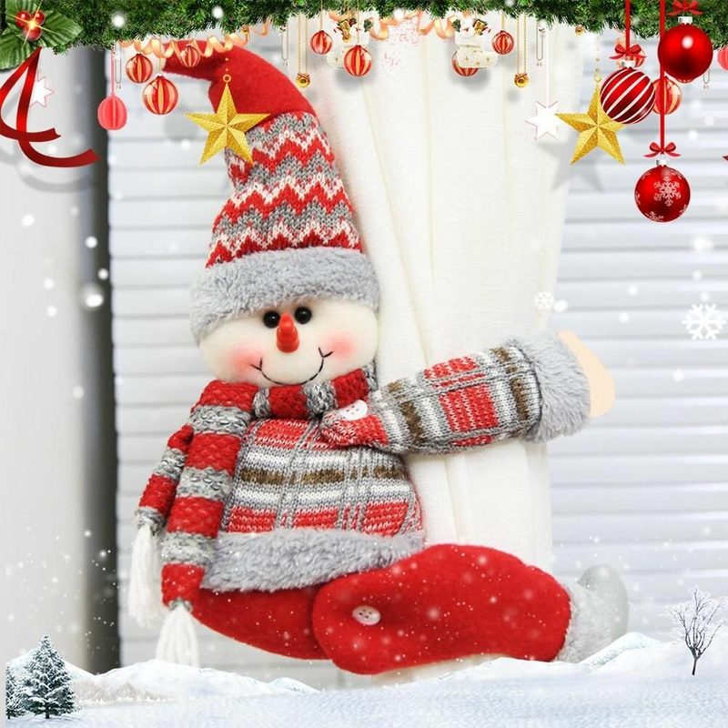 Фигурка новогодняя, снеговик, высота 46см