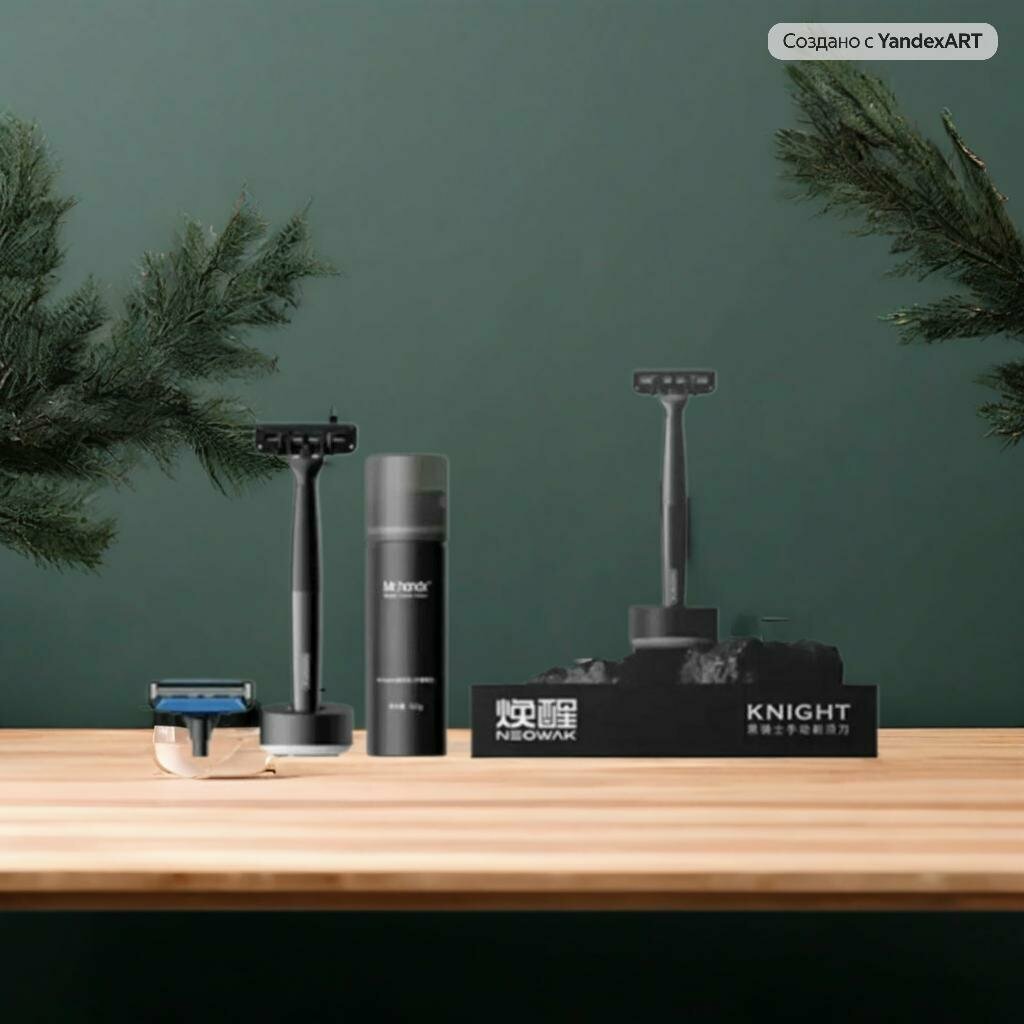 Набор для бритья Xiaomi Mijia Lemon Razor(NEOWAK) H303 / Мужской набор 5-в-1 / Бритвенный станок Xiaomi