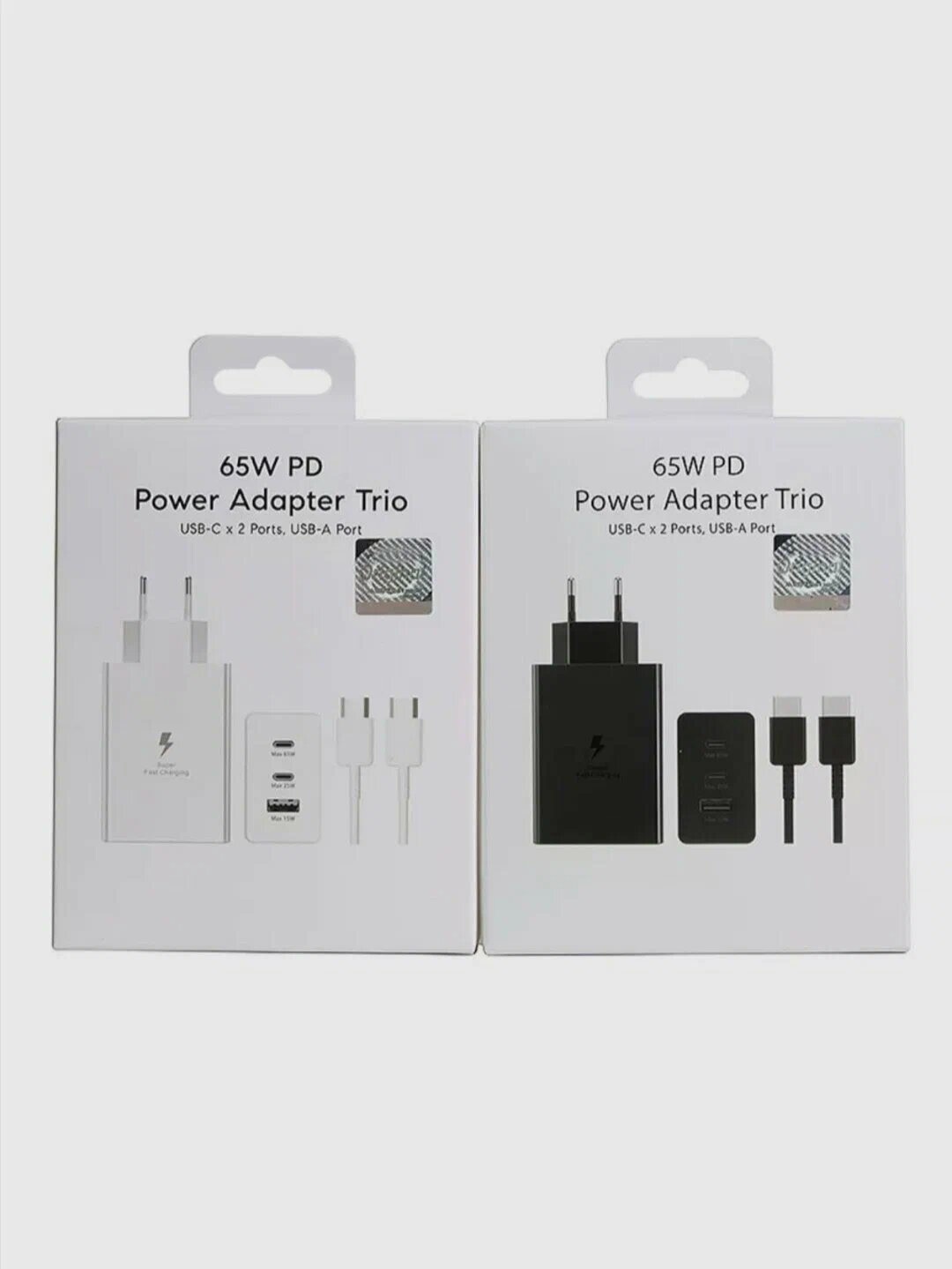 Зарядное устройство, для Samsung, Qualcomm Quick Charge, с кабелем, USB Type-C, 65 W