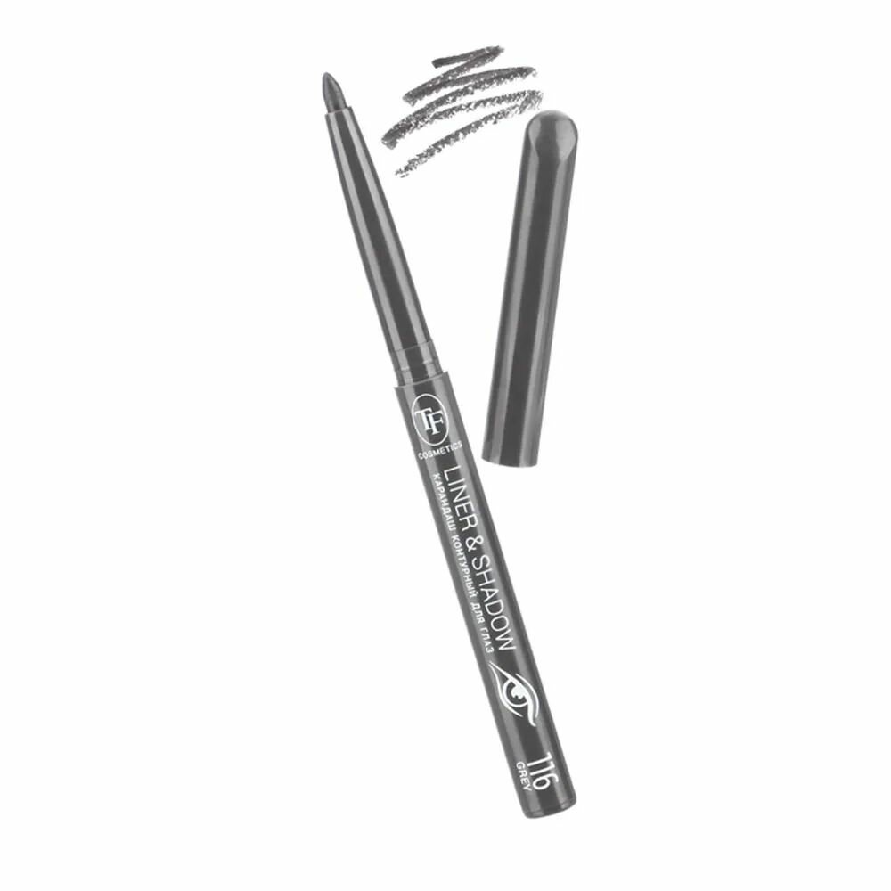 TF cosmetics Карандаш для глаз, Liner&shadow, автоматический, тон 116, серый