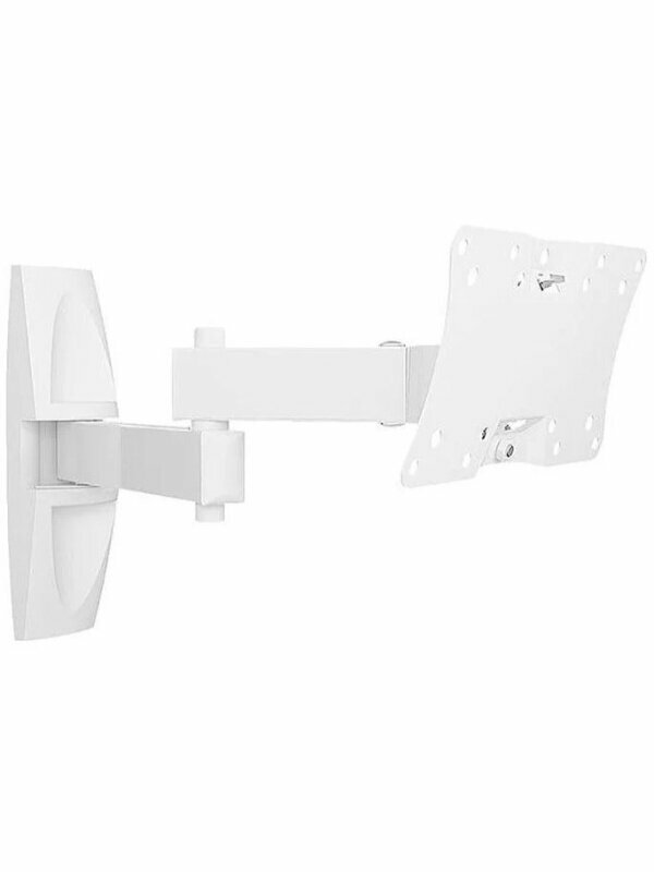Кронштейн для телевизора Holder LCDS-5064, 10-32", настенный, поворотно-выдвижной и наклонный, белый
