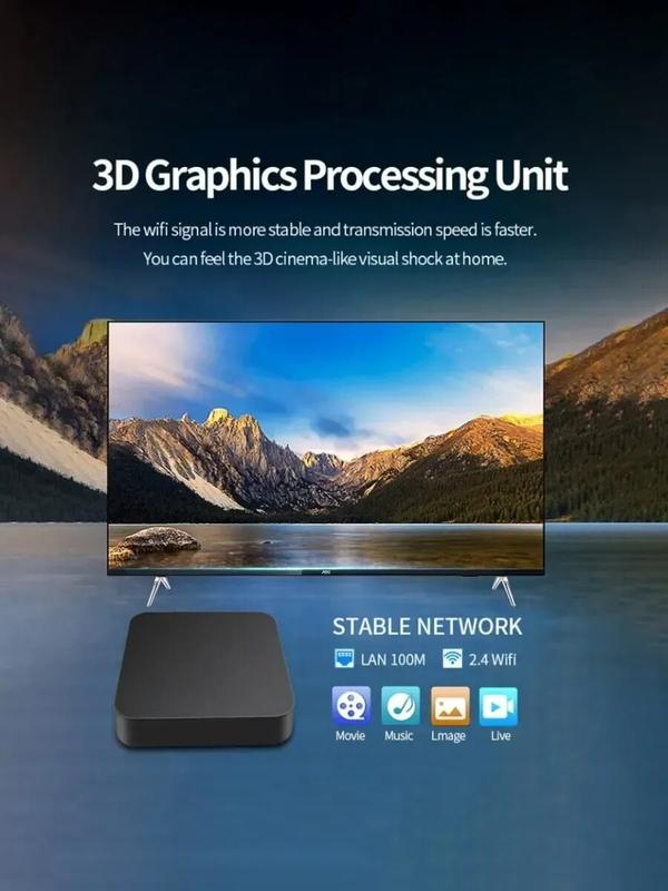 ТВ приставка Smart TV 4K UHD, Amlogic S905, 64 ГБ, Android 11.1, черная