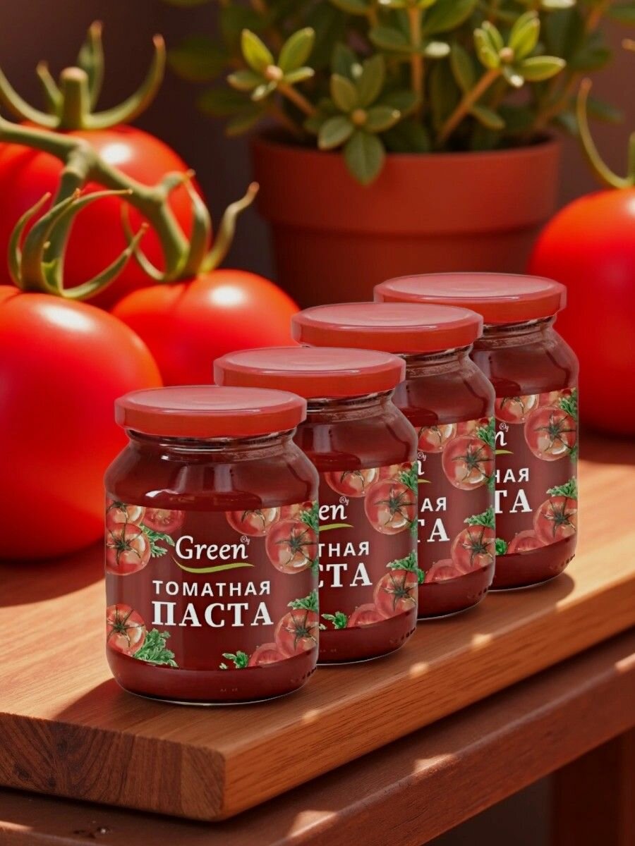 Green Ray Томатная паста 260г (Набор из 4 шт)