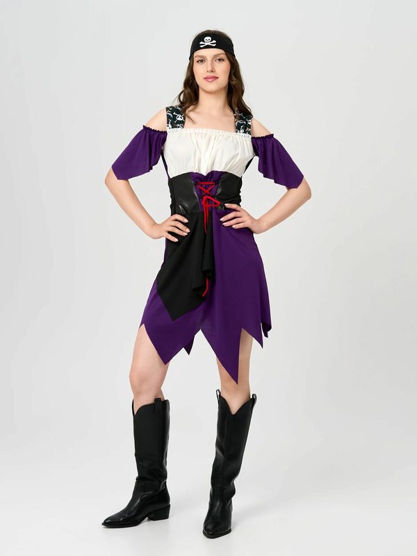 Женский костюм Пиратка Кира лайт, цветной, L-XL, m3156