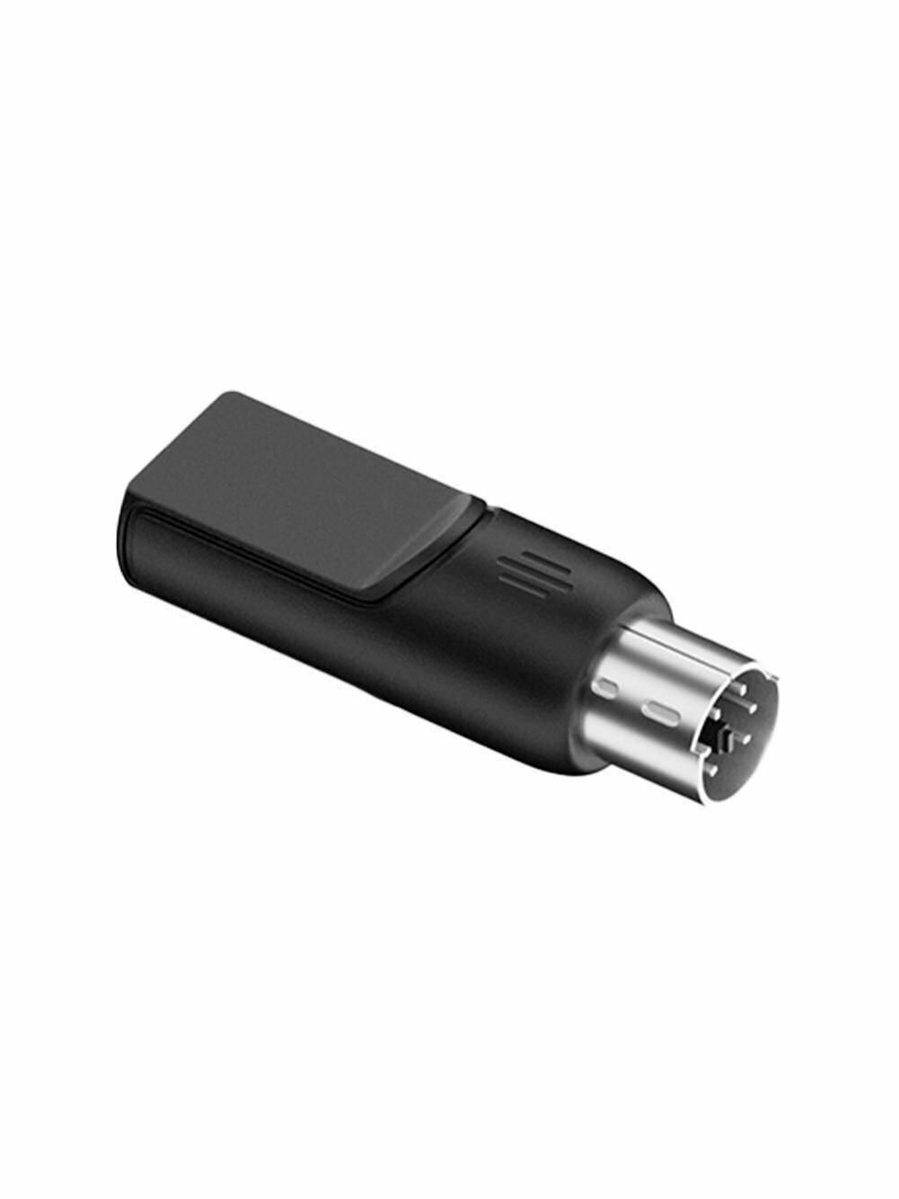 Штекер - переходник (адаптер) с USB (папа) на PS/2 (мама) конвертер для клавиатуры, мышки компьютера ПК (Черный, Зеленый) 1шт
