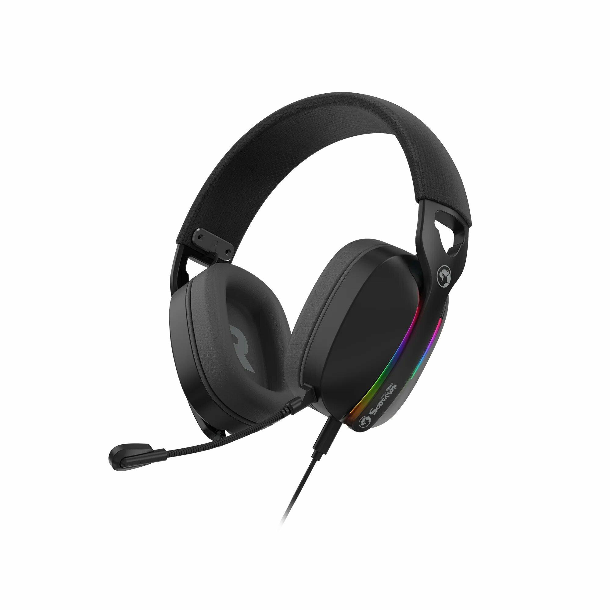 Наушники игровые MARVO Pulz 70S, проводные, с микрофоном, с подсветкой, черный (HG9086 BK)