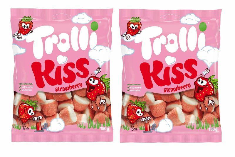 Мармелад Жевательный TROLLI Kiss Strawberry / Тролли Клубничный поцелуй, 2 шт. по 150 гр. (Германия)
