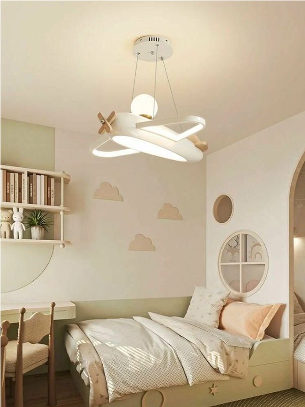 Cassina Люстра, LED, G9, 65 Вт, Светильник-самолетик для детской комнаты