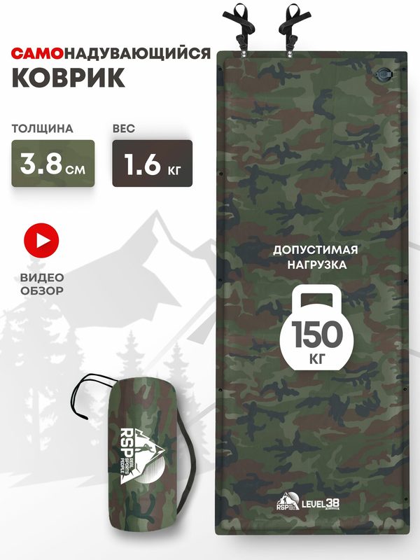 Самонадувающийся коврик RSP LEVEL 38