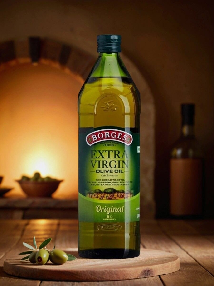 Масло оливковое нерафинированное Extra Virgin Borges 1л. ст/б