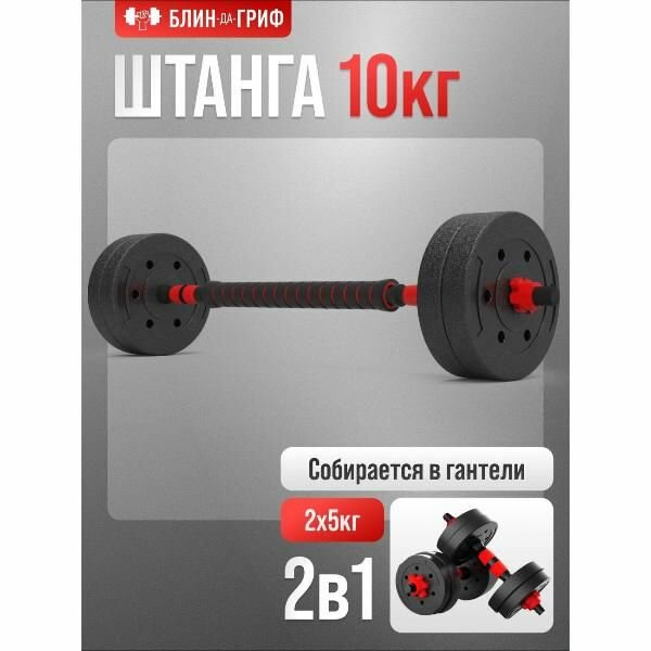 Штанга БлинДаГриф трансформер, 10 кг