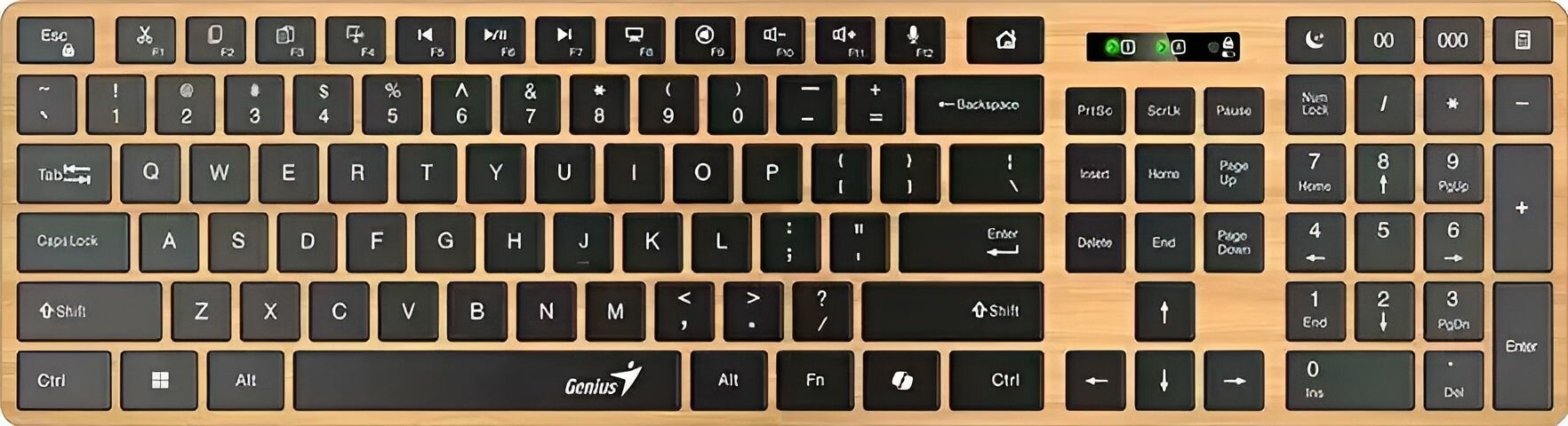Беспроводная клавиатура Genius SlimStar 7250BT, мембранная, бежевый