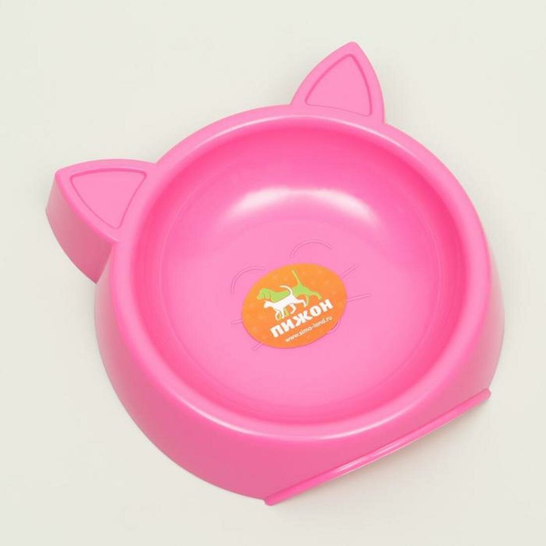 Миска Yiwu Youda Import and Export «Кошачьи ушки», для кошек, пластик, 200 мл