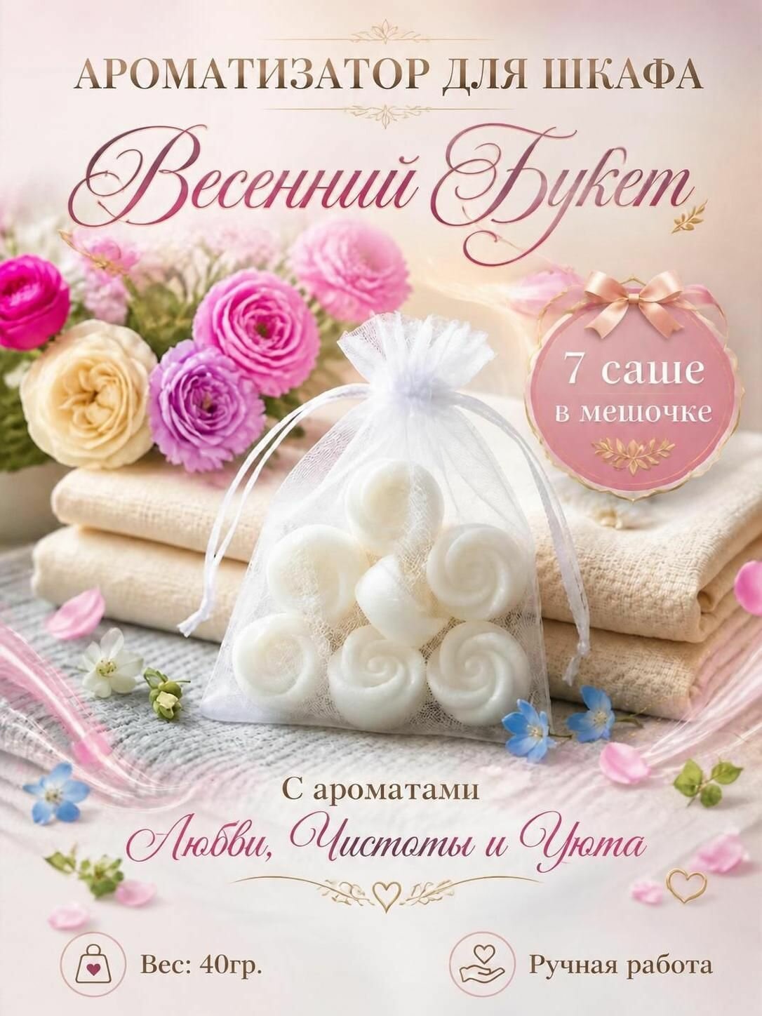 Ароматические саше Цветочный Букет Райского Сада