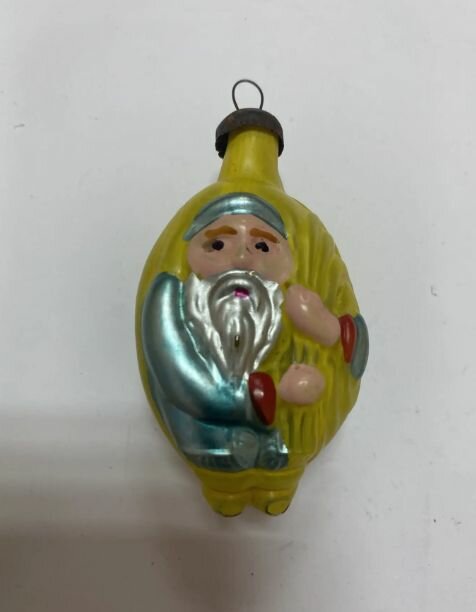 Елочная игрушка Медальон "Дед Мороз" двусторонний