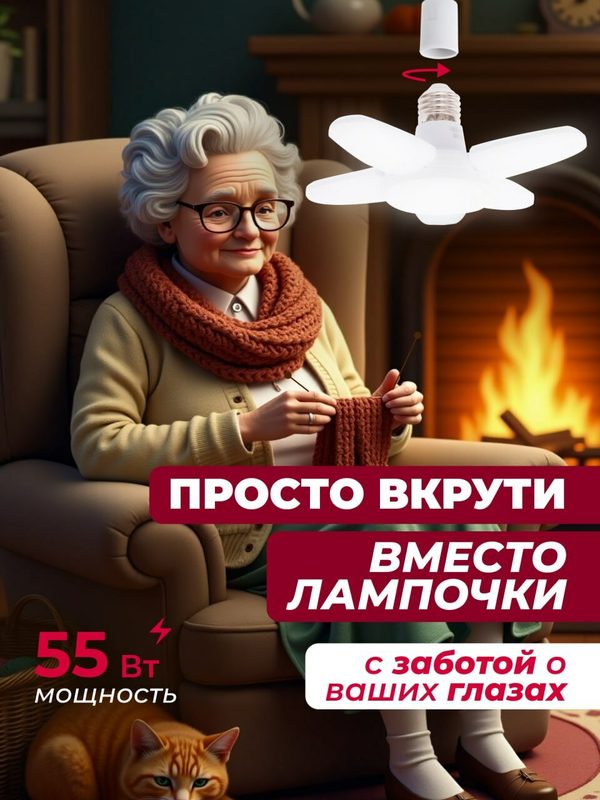 Светильник потолочный светодиодный складной Lushere