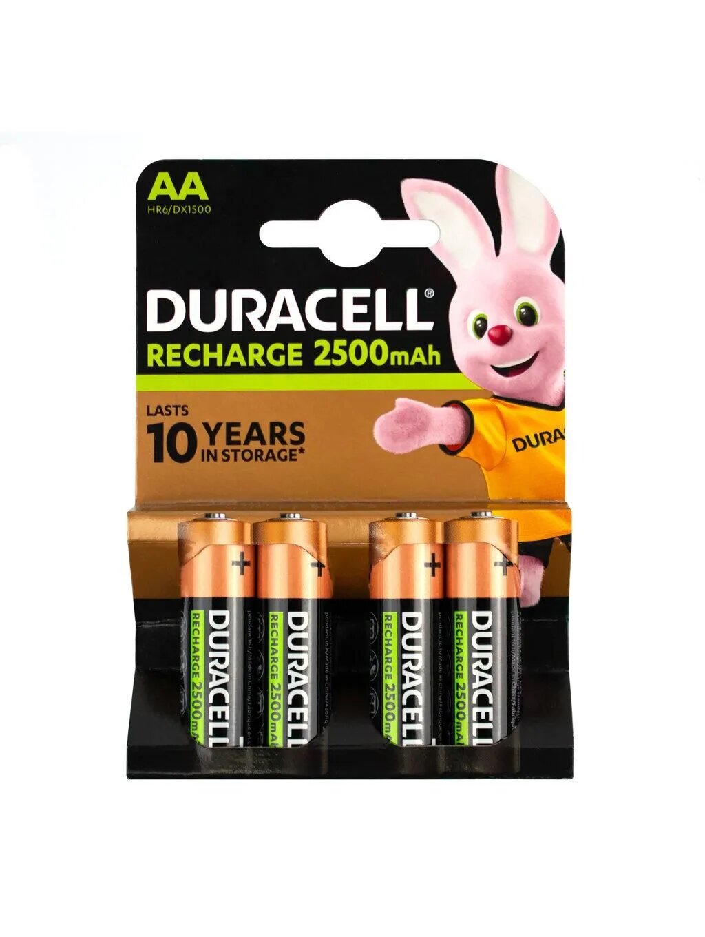 Аккумуляторы DURACELL Recharge UltraAkku AA BL4 2500mAh, (4 шт. в блистере), гидридно-никелевые