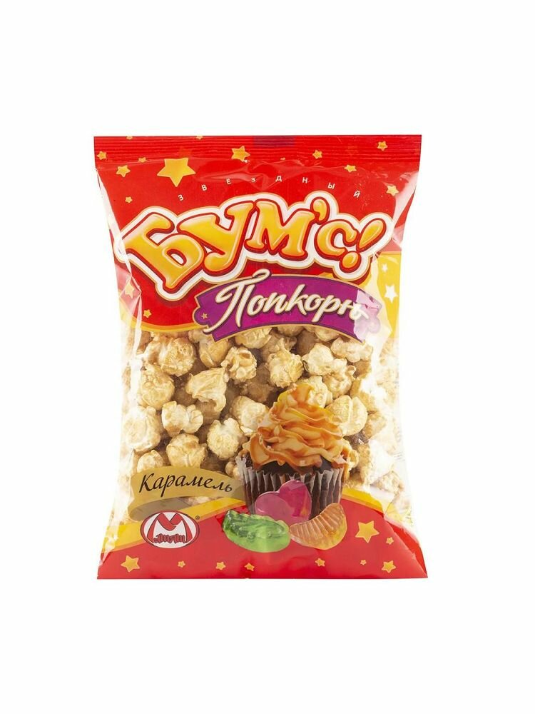 Матяш Попкорн Звездный бумс, Карамель, 80 гр