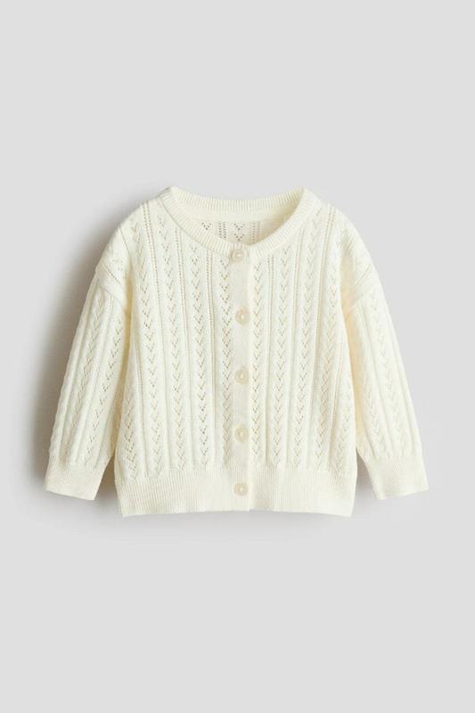 Кардиган H&M, размер 86, белый