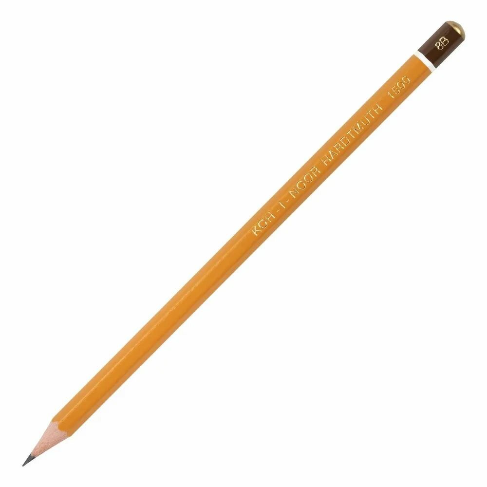 Карандаш чернографитный Koh-I-Noor 1500/8В, шестигранный корпус