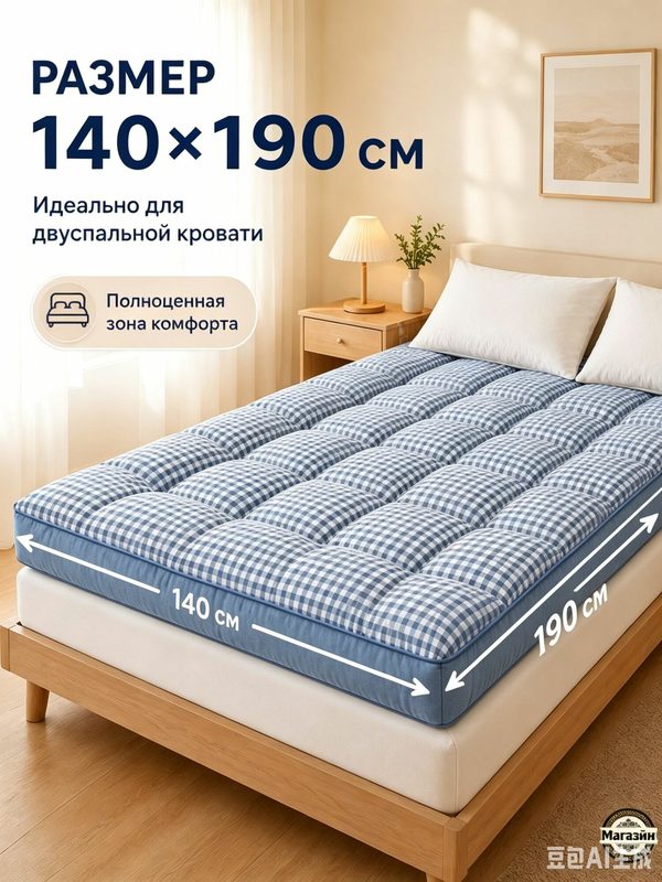 Матрас, Беспружинный, 140х190 см