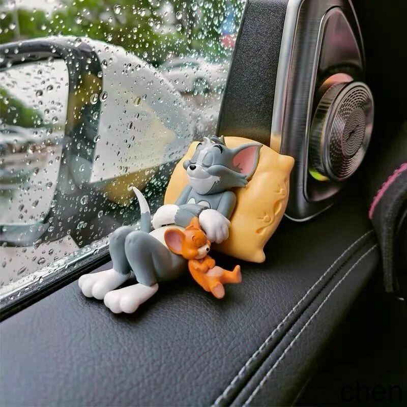 Украшения для автомобиля, аксессуары для автомобиля, Кот Tom+мышь Jerry украшения для салона авто аксессуары для машины