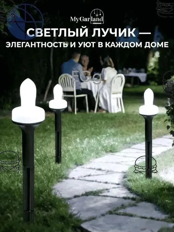 Уличный светильник, 1.2W, количество ламп:100шт