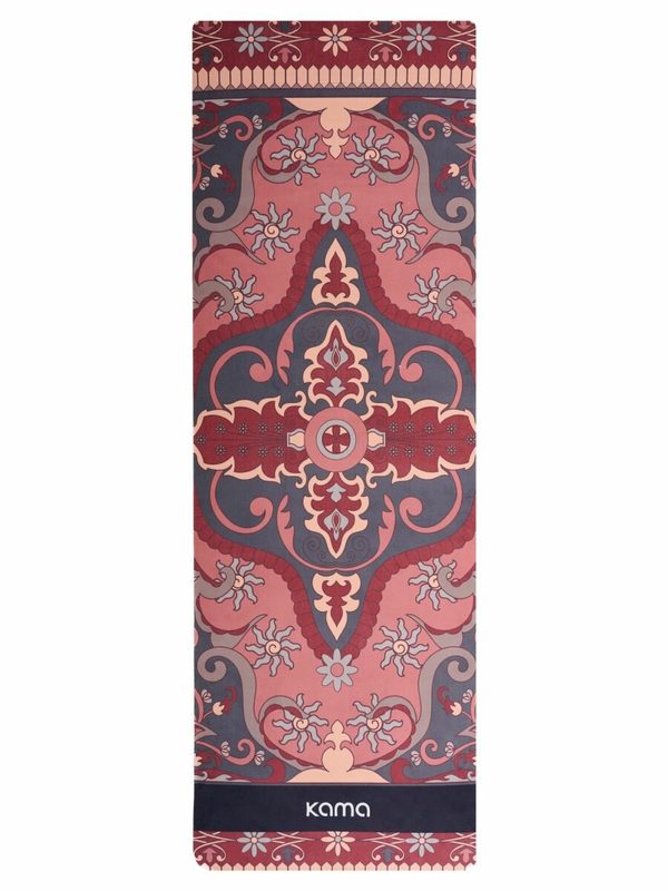 Коврик для йоги / Kama Yoga, цвет Розовый гранат, размер 183х61х0,6