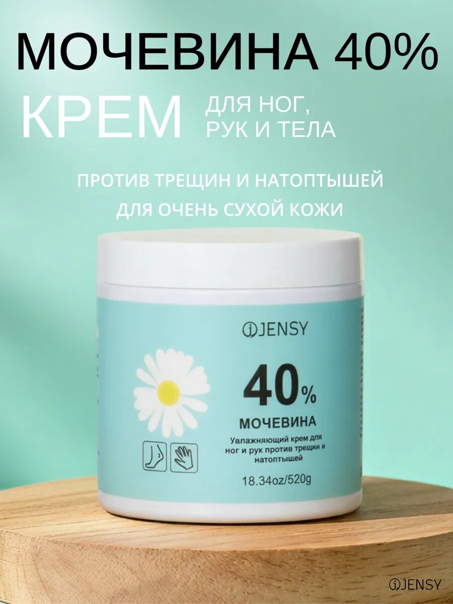 Крем для ног и рук против сухой кожи с мочевиной 40%
