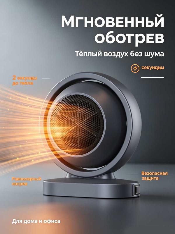 Компактный настольный обогреватель A1, быстрый нагрев, тихая работа для дома и офиса