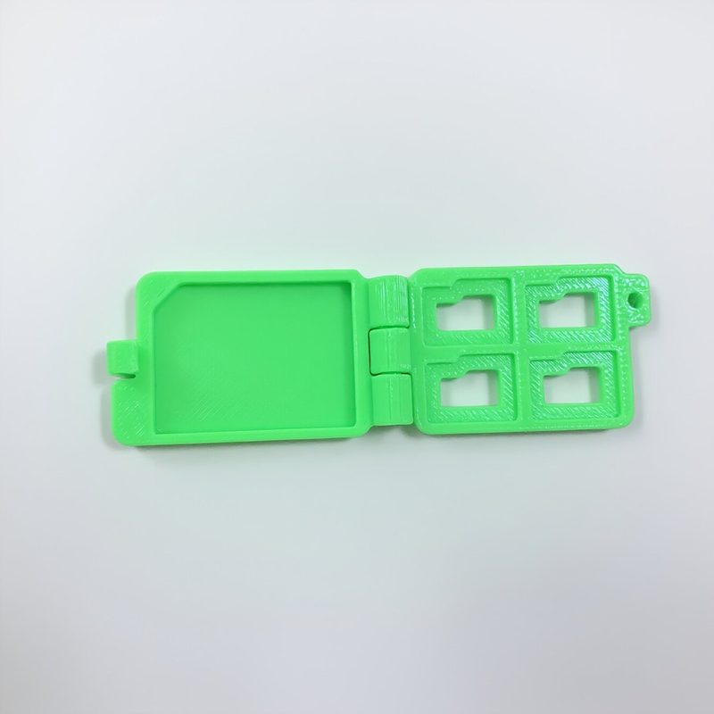 Чехол для карт памяти Micro SD, SD и MMC, зеленый, компактный портативный органайзер из прочного пластика, устойчивый к царапинам, для смартфонов, планшетов, камер и ноутбуков