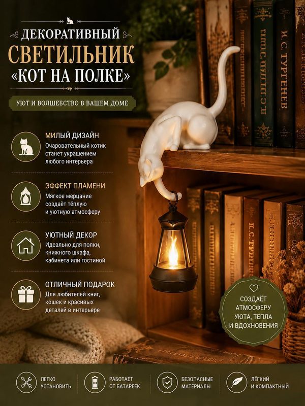 Кошачий микроклиматический свет