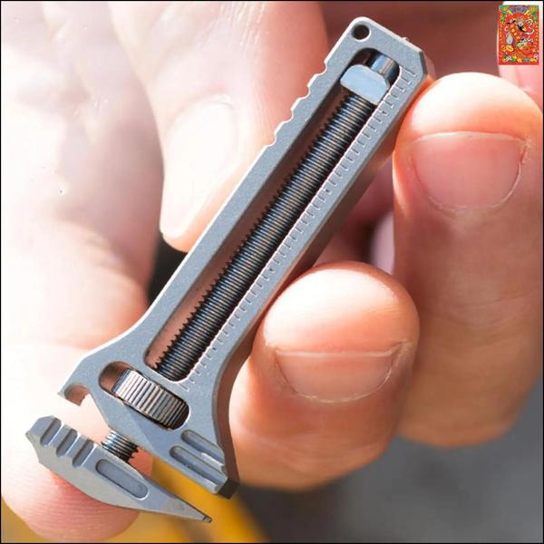 Компактный многофункциональный титановый разводной ключ BP1560131 для походов и повседневного использования